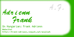 adrienn frank business card